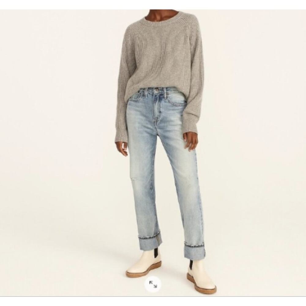 J CREW Point Sur vista straight jeans in‎ Pale wash selvedge edition NEW 28